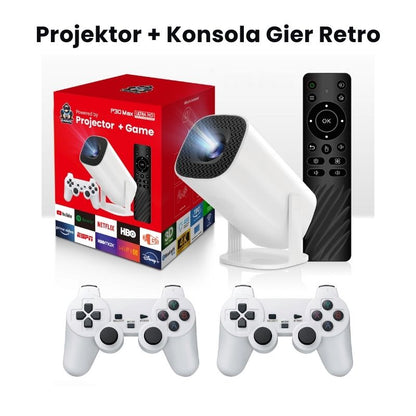 Pixel Konsola™ | Projektor 4k + Konsola Gier Retro